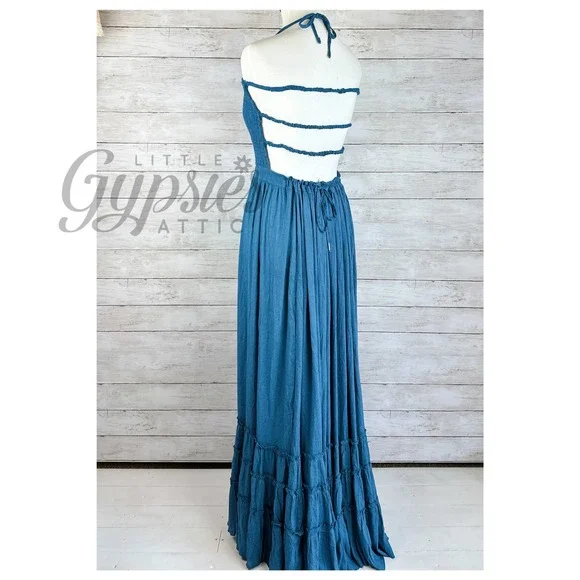 Handmade Tropical Resort Bohemian Maxi Dress - Picture 11 of 13